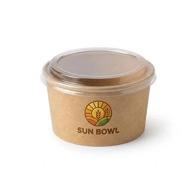 Bols d'un sol ús de 500 ml amb tapa